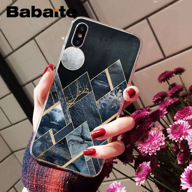 Мягкий чехол для телефона Babaite Marble Line на заказ iPhone 8 7 6 6S Plus 5 5S SE XR X XS MAX | Мобильные