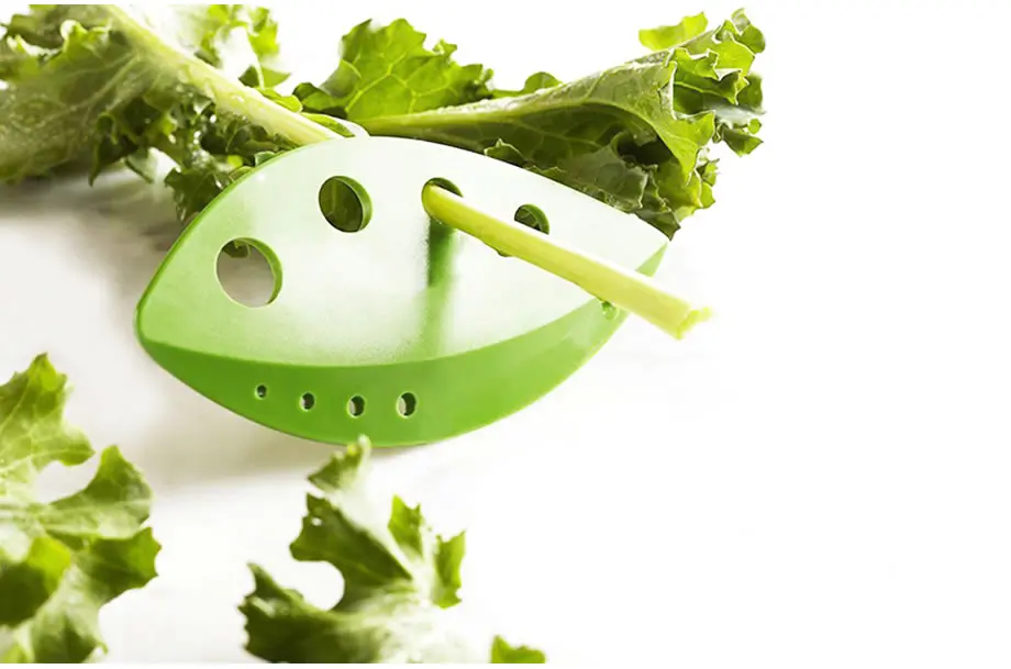 QueenTime 2 Vegetable Leaf Stripper Green Herb Stripper Rosemary Thyme Puller Kitchen Gadgets Creative Vegetable Tool Free Hands