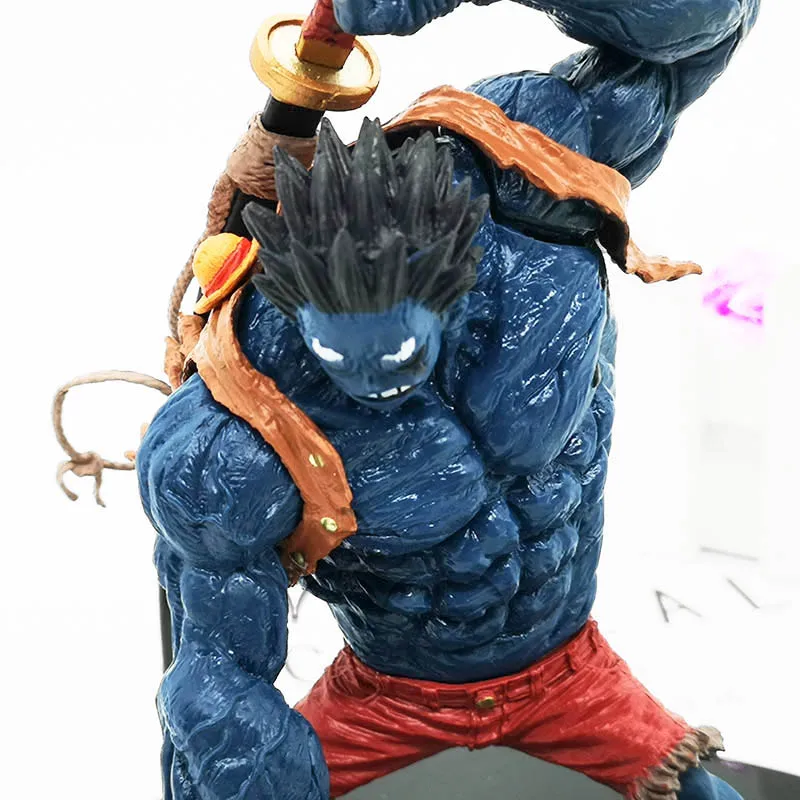 Фигурка рыболовная голубая Луффи из ПВХ 13 см | Игрушки и хобби