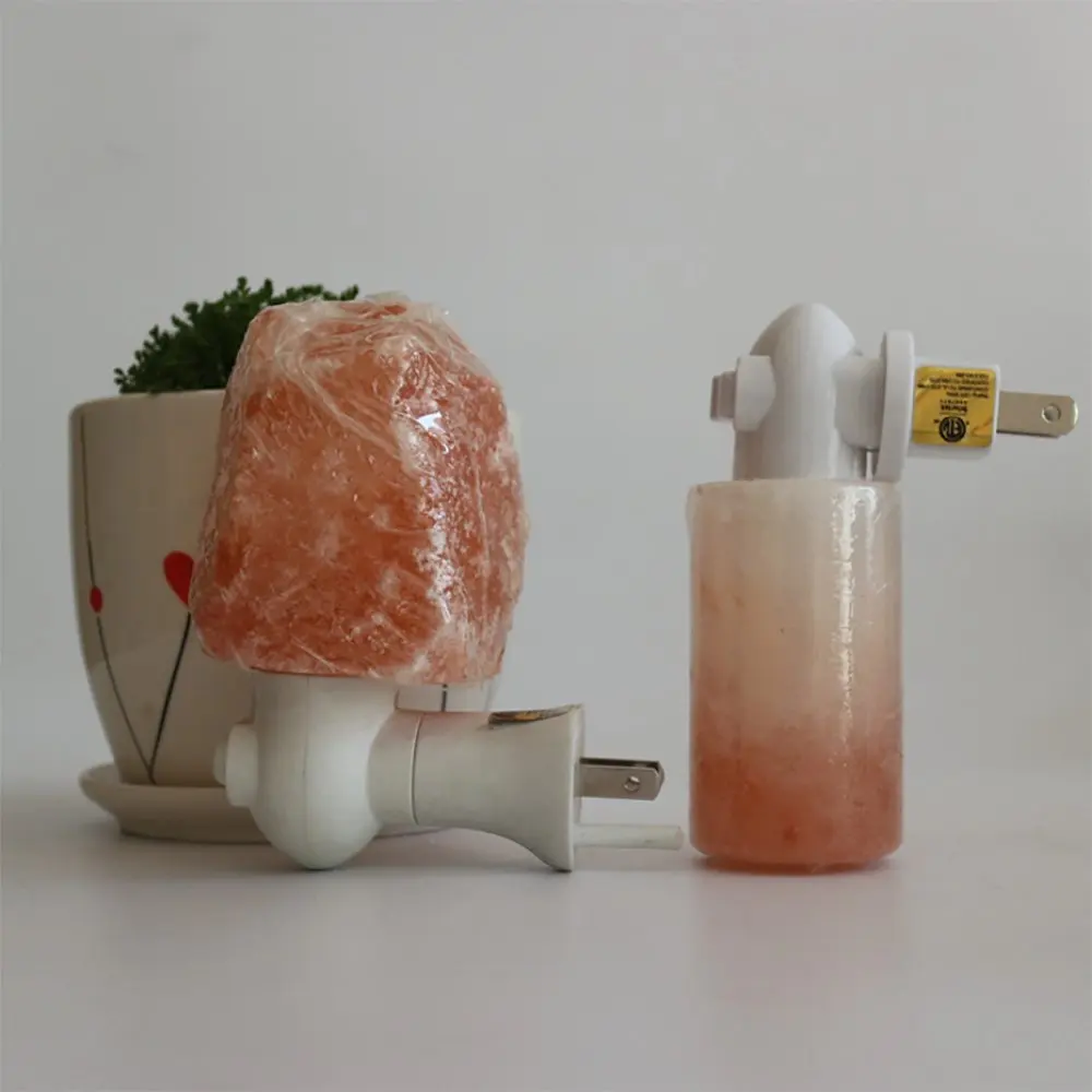 

HAIXIANG Himalayan Crystal Salt Lamp Sensor Led Night Light Lighting Changing Plug-in LED Dream Bed Lamp Shapes Anion Wall Lamp