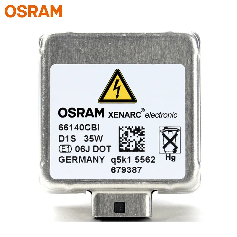 OSRAM Xenon HID D1S 66140CBI холодный синий 5500K автомобильный головной светильник Авто Hi/lo луч стильная лампа+ 20% больше светильник 66144CBI(один