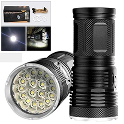 18 T6 LED 72000 лм Мощный светодиодный мини-фонарик Водонепроницаемый жесткий свет T6 Охота факел с 3 режима питание от 18650 Батарея(не входит в комплект - Испускаемый цвет: 18 T6 LED