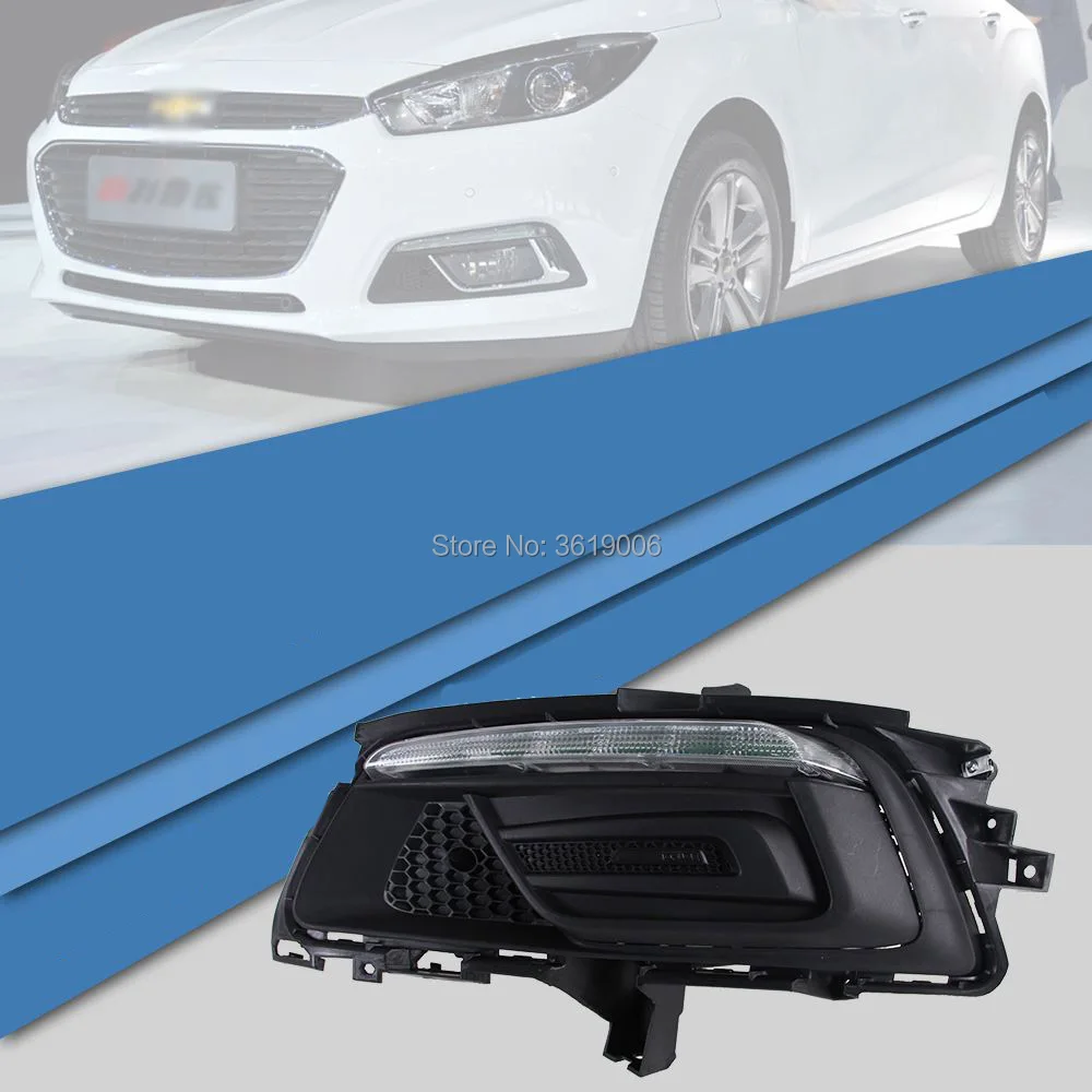 SmRKE для Chevrolet Cruze 2015 светодиодный DRL Габаритные огни белый дальнего света + желтый
