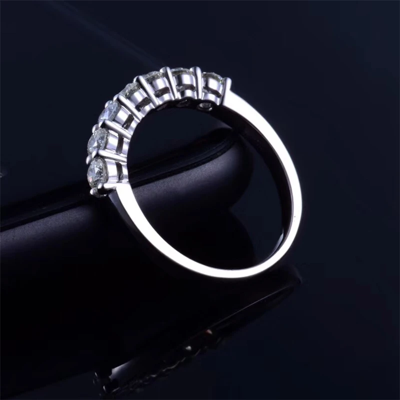 Aazuo 18 K ювелирные изделия, белое/розовое золото, настоящее бриллиантовое классическое кольцо для женщин, коробки для украшений с подсветкой, Рождественский подарок Au750