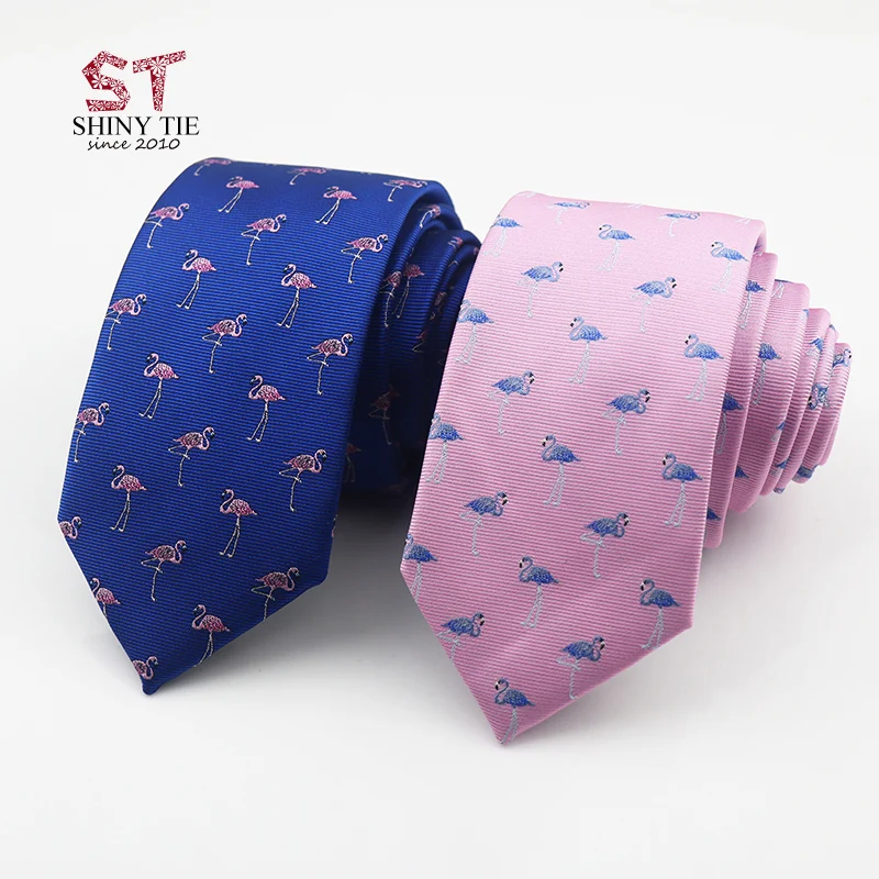 Formal Men's Tie Polyester 6CM Flamingo Elephant Print Animal Neck For Men Business Causal Fashion Party Wedding Accessories |