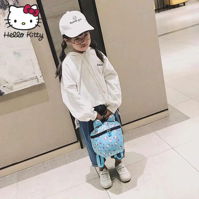 Hello kitty малыша анти потерянный рюкзак с жгут милый мультфильм ребенка прогулки поводки плечи мешок анти потерянный запястье ссылка детски