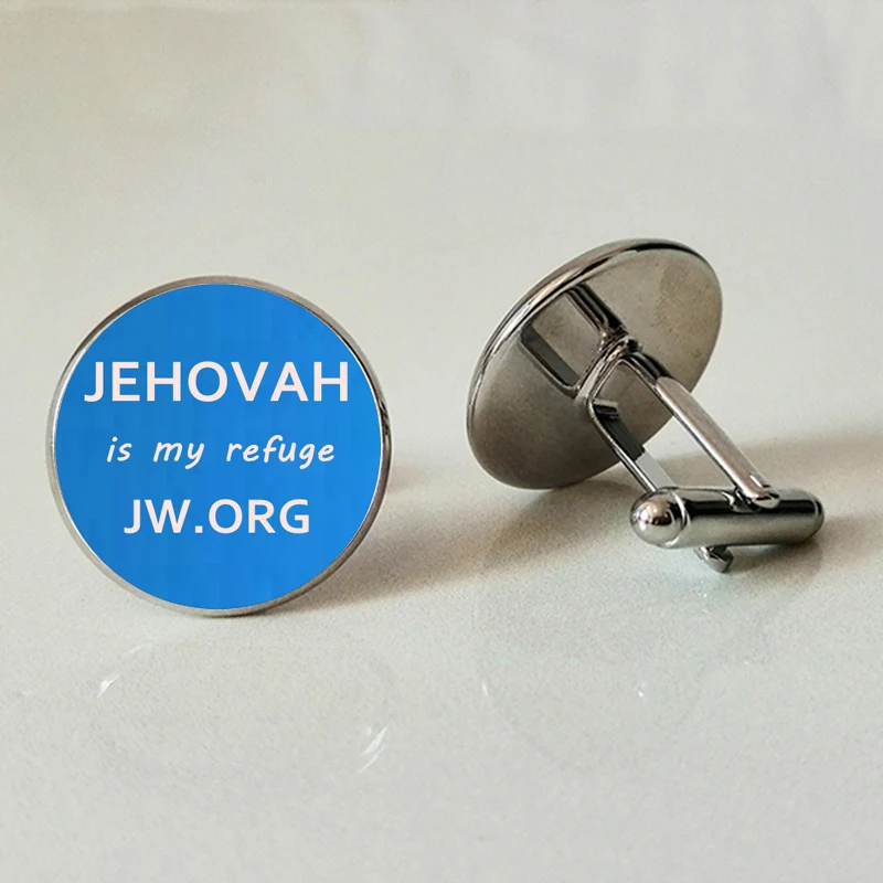 Запонки из стекла, запонки с самоцветом, ювелирные изделия JW. ORG ручной работы, оригинальные запонки JW. ORG Bible - Окраска металла: XC1231
