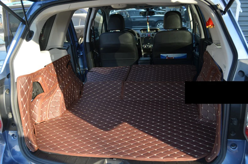 Волокна кожи багажник автомобиля коврик для subaru forester 2013 автомобильные аксессуары