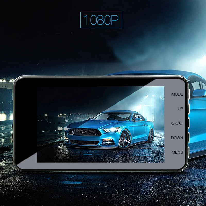 Камера DVR для автомобиля видеорегистратор 4 0 дюйма IPS экран FHD видео 1080P камера с