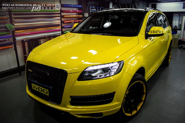 new Wholesale Price Gloss finish Vehicle Wrap Vinyl car sticker 1.52m*30cm free shipping by express |