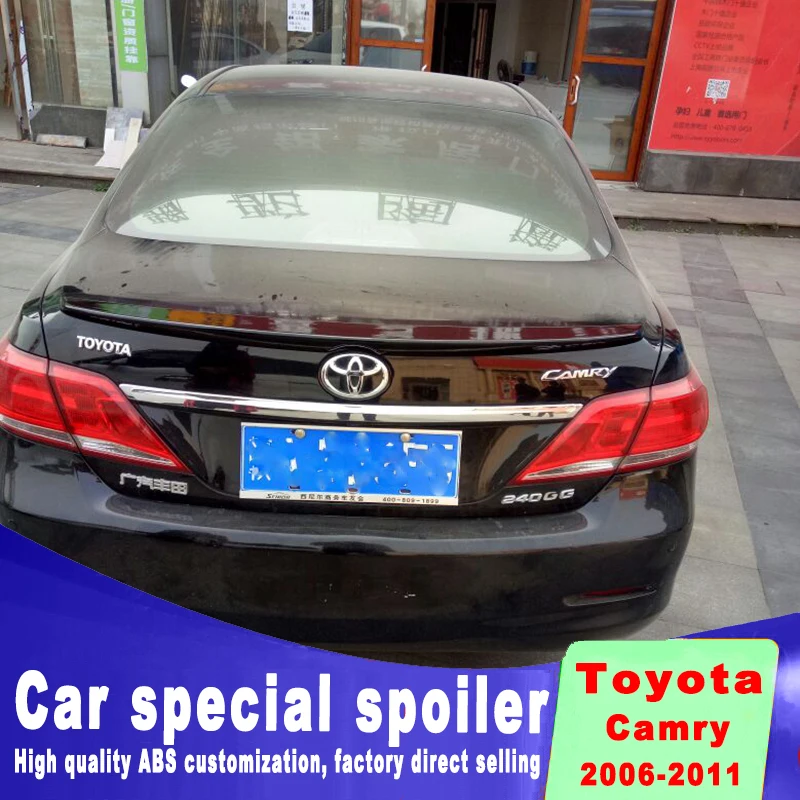 Для toyota Camry 2006 2007 2008 2009 2010 2011 Высокое качество и твердость ABS спойлер из материала грунтовкой или DIY цветной краской camry
