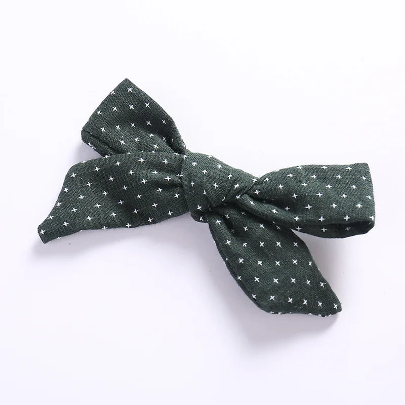 Style C with Clip 08 Тканевые повязки на голову с бантом или заколки для волос, Весенняя Цветочная повязка на голову с бантом, Школьные Аксессуары для волос для девочек - Цвет: Style C with Clip 08