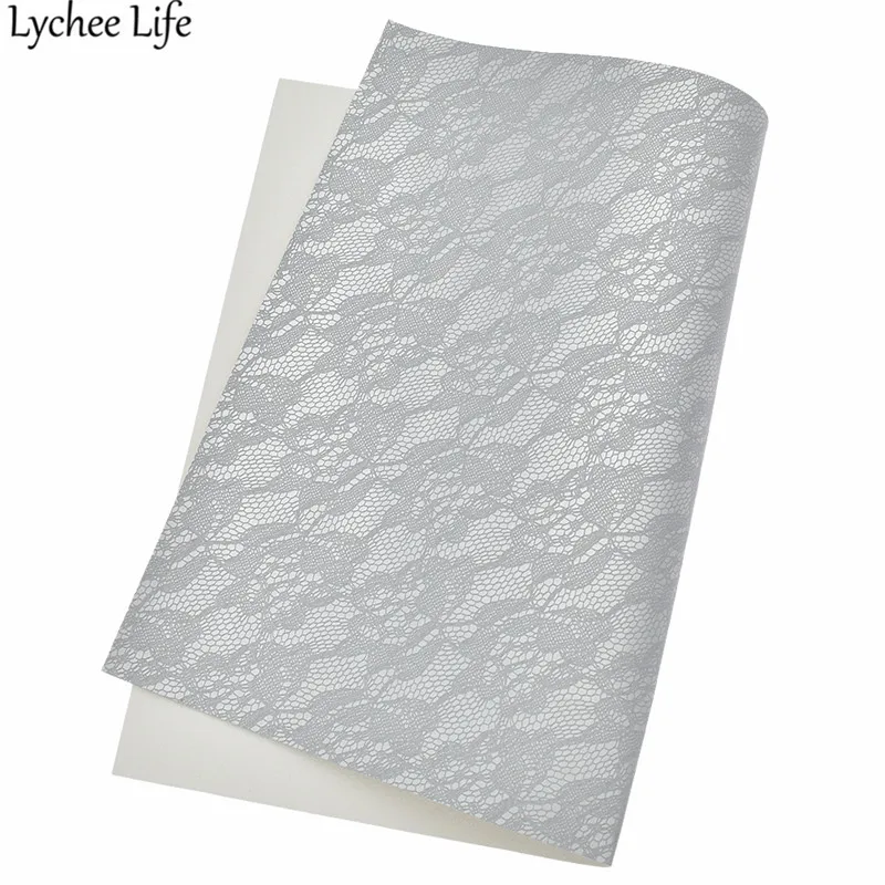 Lychee Life 29x21 см кружево из искусственной кожи Ткань красочная Синтетическая кожа ручной работы Домашняя одежда текстильные принадлежности для шитья товары