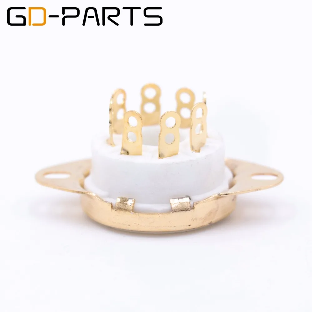 Восьмиядерный керамический патрон 10 шт. с золотым покрытием 8pin fr 274B KT88 EL34 6550 6sn7 348A