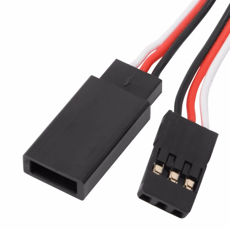 22AWG Silicone 10pcs/lot 100mm 10cm JR male to female Servo extension wire cable straight for plug connecting servos cables | Электроника