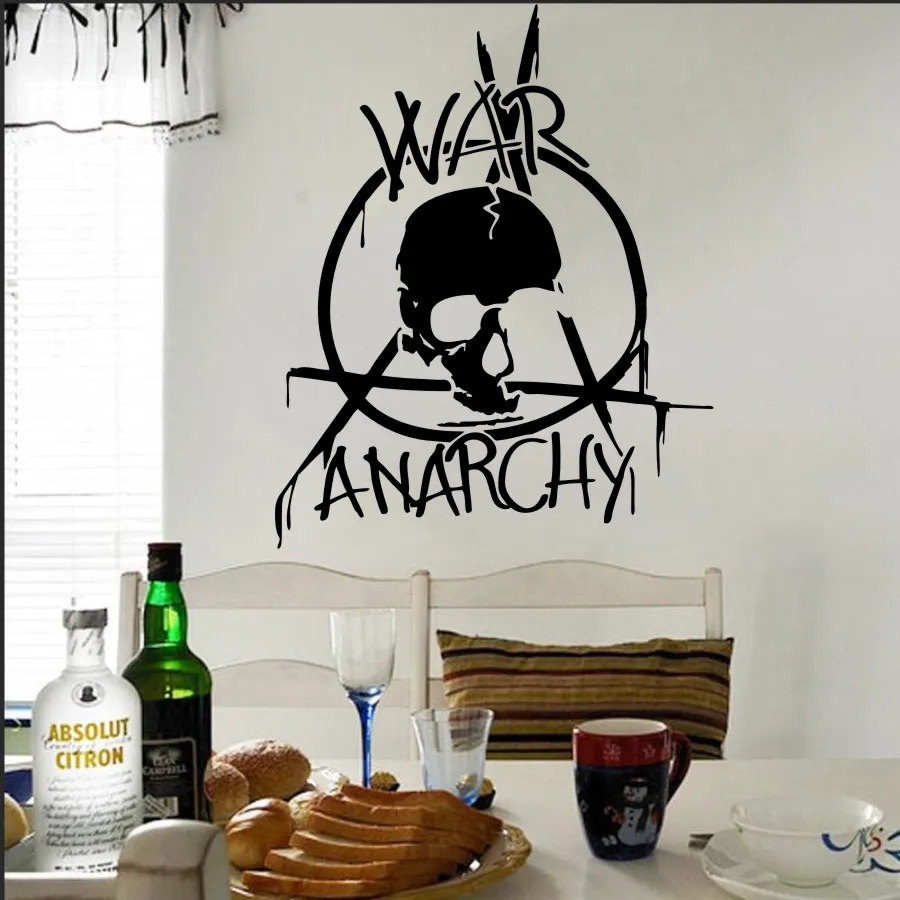 

Наклейки на стену война анархия, 59x73 см, Y-650