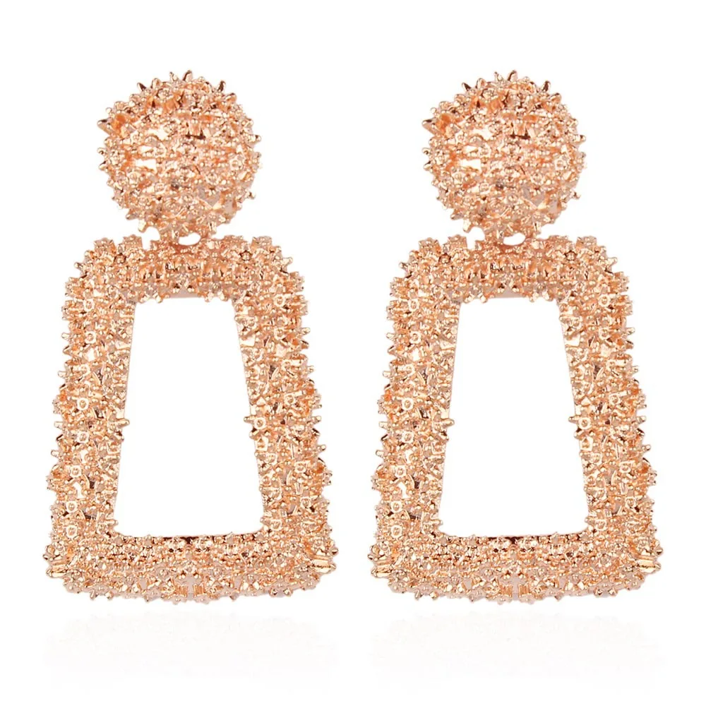 Женские винтажные серьги Boucle d'oreille Brincos сережки золотого цвета с