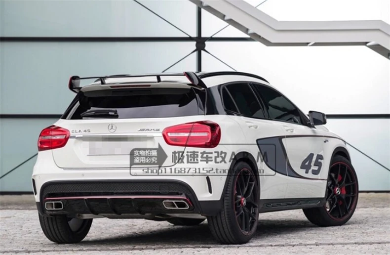 Спойлер для Mercedes Benz GLA Class X156 GLA45 AMG GLA200 GLA220 GLA250 GLA260 2014 2017 автомобильные крыло