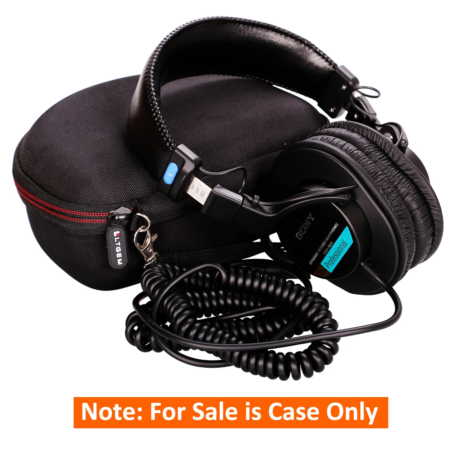 LTGEM EVA жесткий чехол для sony MDR7506 Профессиональная Большая диафрагма для наушников-Дорожная защитная сумка