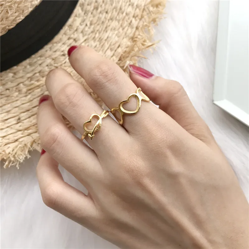 INZATT Cute Heart Openwrok Ring For Women Birthday party Charm 925 Sterling Silver Fashion Jewelry Personalise 2018 best Gift | Украшения и