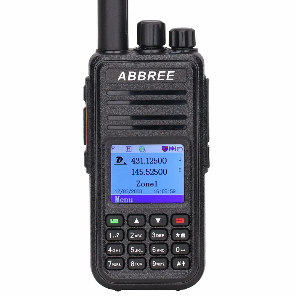 ABBREE AR-UV380 DMR цифровой аналоговый портативный рация(gps) Tier1 и Tier2 ретранслятор двухдиапазонный VHF/UHF радио сестра TYT MD-UV380
