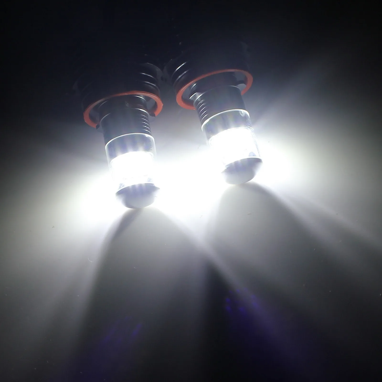 ANGRONG H8 60 Вт LED Canbus ангельские глазки галогенная лампа без ошибок 6000 К белая для
