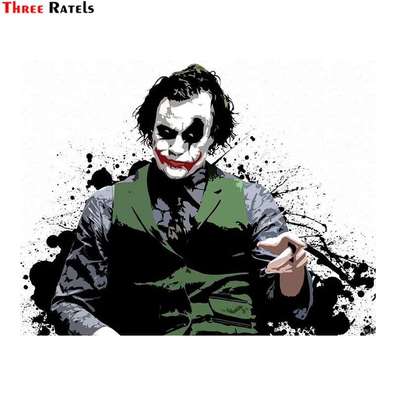 

Three Ratels LCS436# 14.2x11cm Joker Why So Serious Car Stickers Funny Styling Removable Decal