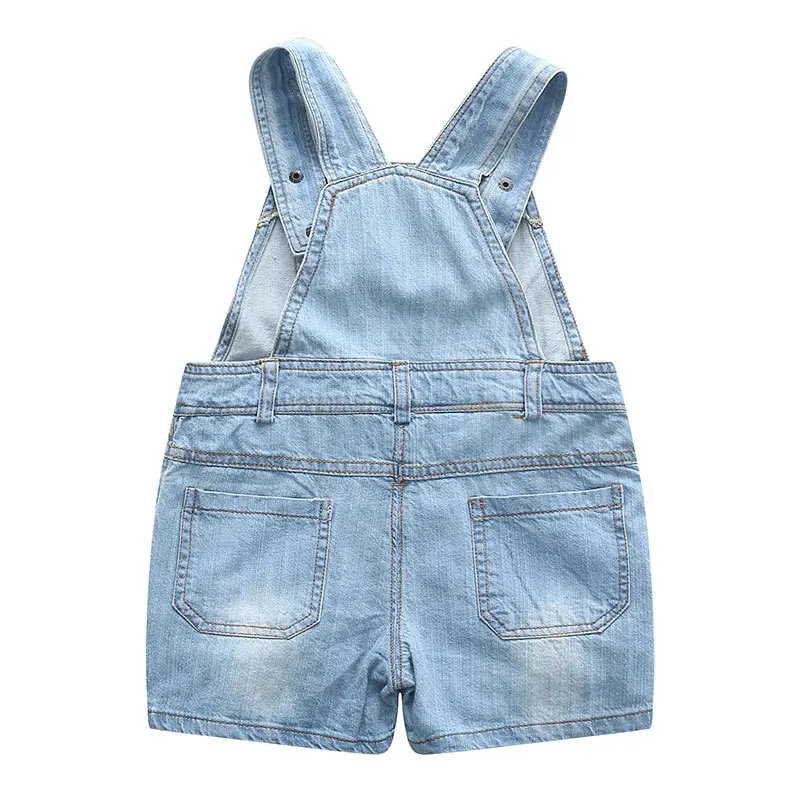 Новинка 2017 года летний модный детский хлопковый джинсовый комбинезон для