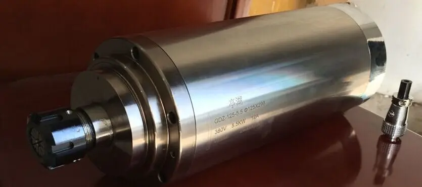 5.5kw шпиндель с водяным охлаждением CNC шпиндель высокого качества 5,5 кВт мотор шпинделя ER-25 водяного охлаждения, мотор шпинделя для ЧПУ