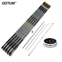 goture 3 0 7 2m stream fishing rod taiwan hand pole telescopic rods with top three sections and float rig set