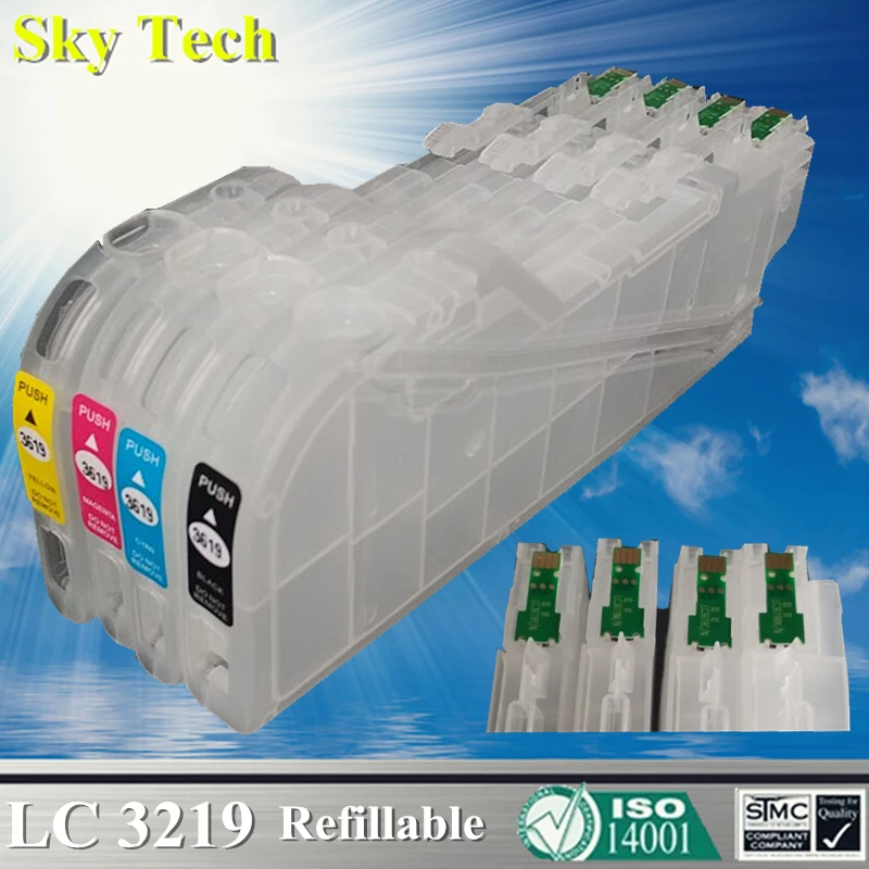 Длинный многоразовый картридж для LC3219 LC3217 LC-3219 Brother MFC-J5330DW J5335DW J5730DW J5930DW J6530DW J6930DW