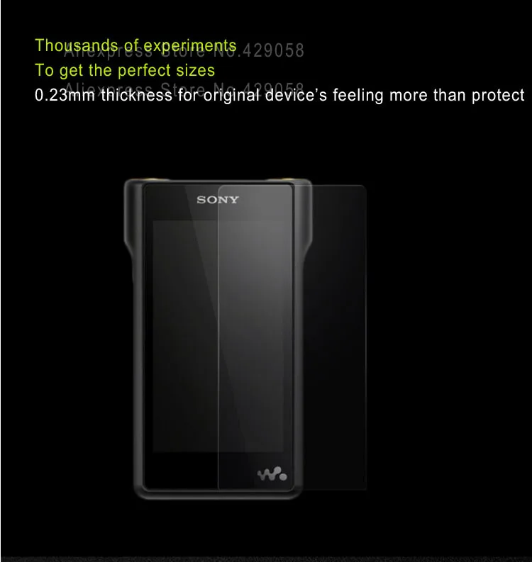 Защитная пленка из закаленного стекла Benks для SONY Walkman WM1A WM1Z с заглушкой от пыли |