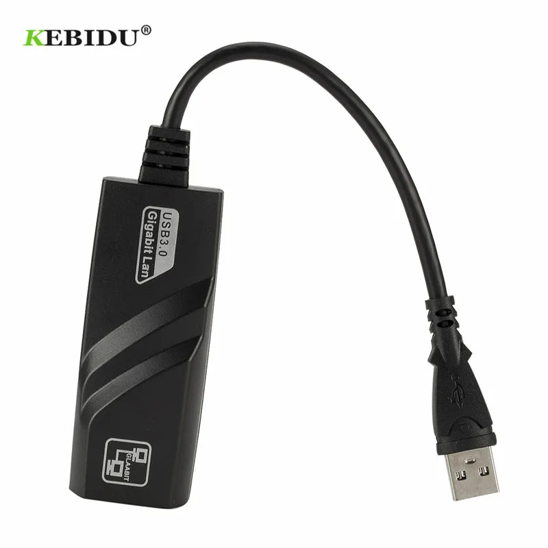 Сетевой адаптер KEBIDU USB 3 0/Gigabit Ethernet RJ45 LAN (100/1000 Мбит/с) высокоскоростной для MacBook Air