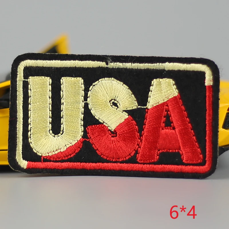 1 шт. красный США ребенок счастливый Железный на вышитые патч для ткани