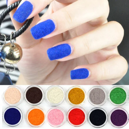 12 цветов модное украшение для ногтей|nail powder|velvet nail powderpowder for nails |