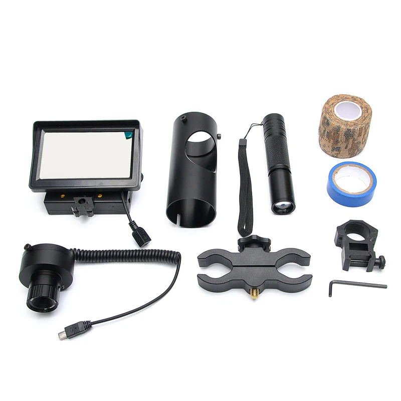 

Bestsight Night Vision Riflescope Hunting Optics Night Sights Tactical Digital Infrared with Battery Monitor and Flashlight