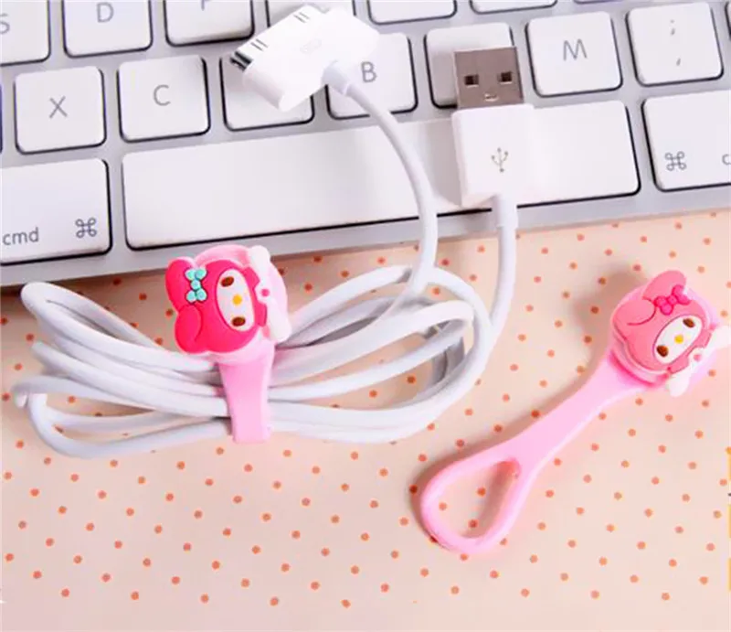 3 шт. милый мини мультяшный наушник кабель для намотки шнура зарядки Органайзер