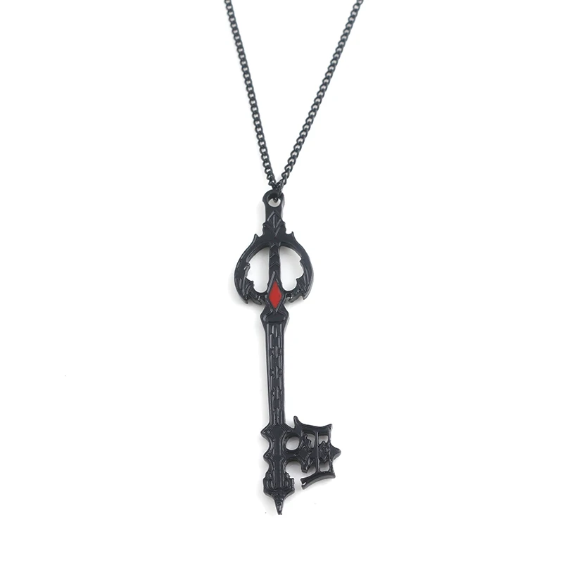 Ожерелье с черным лезвием ключа из игры Kingdom Hearts Sora Roxus модные ювелирные изделия