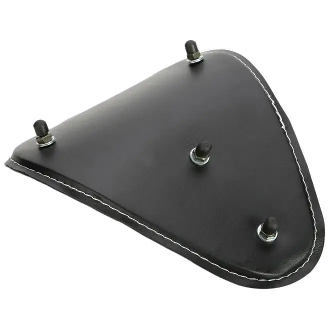 Black Leather Solo Seat for Harley Dyna Sportster 883 1200 XL Custom Bobber Chopper |
