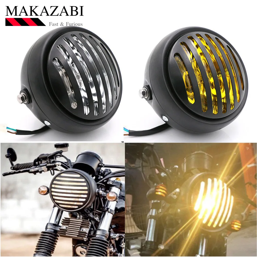 Фара мотоциклетная галогенная передняя 12 В для CG125 GN125 CB CL YAMAHA SUZUKI CAFE RACER BOBBER| |
