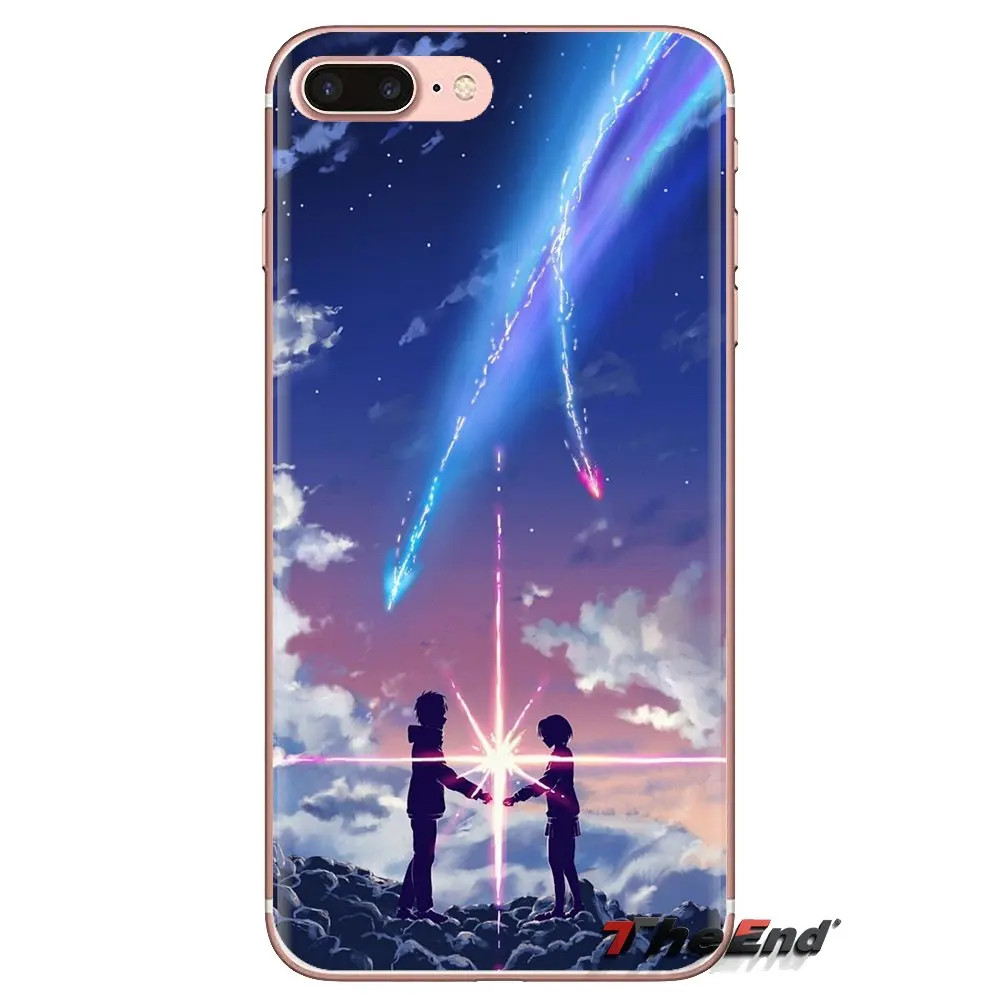 Transparent Soft Cases Covers Your Name Anime For iPod Touch Apple iPhone 4 4S 5 5S SE 5C 6 6S 7 8 X XR XS Plus MAX |