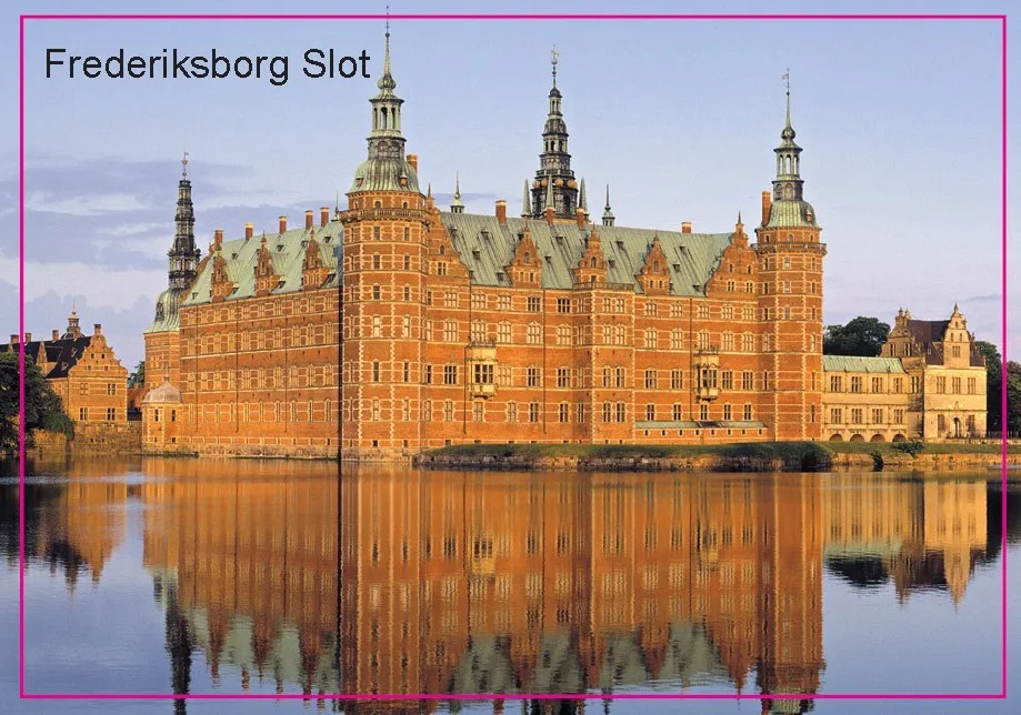 SOUVEMAG наклейки для домашнего декора Европейский Замок Пейзаж Frederiksborg слот Denmarkl