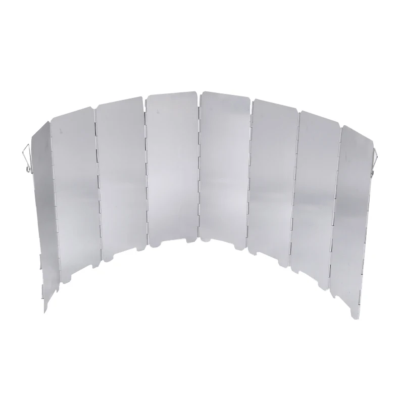 

8 Plates Wind Deflectors outdoor Foldable Camping Stove Windshield Cooking Wind Shield Screens Windbreak Camping Equipment EH01