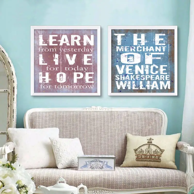 Nordic Modern canvas Poster Retro English Reference wall art painting poster for Living Room decoracion No Frame | Дом и сад