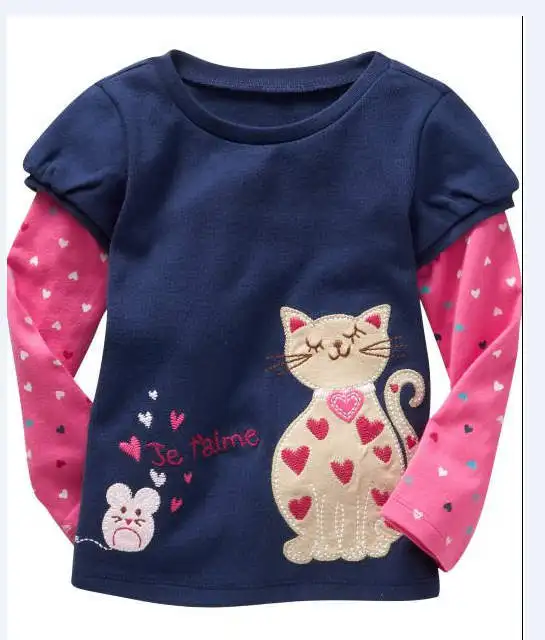 Розничная продажа бренд 2018 Новый 100% хлопок детская одежда блузка Одежда для