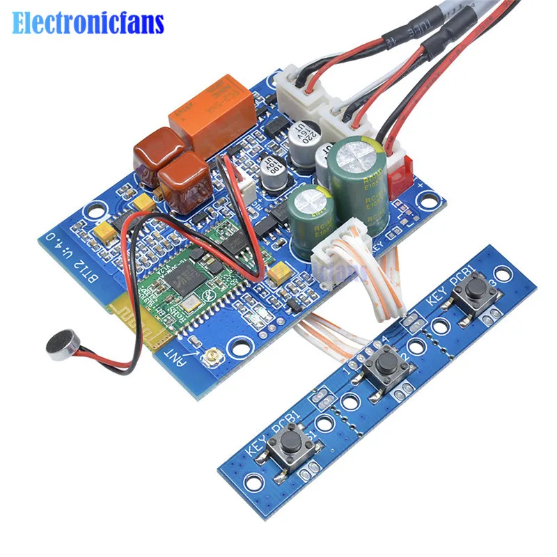

Аудиоприемник diymore CSR8645 CSR 4,0, Bluetooth музыкальный APT-X, модуль беспроводной платы для усилителя аудио динамика, Комплект «сделай сам»