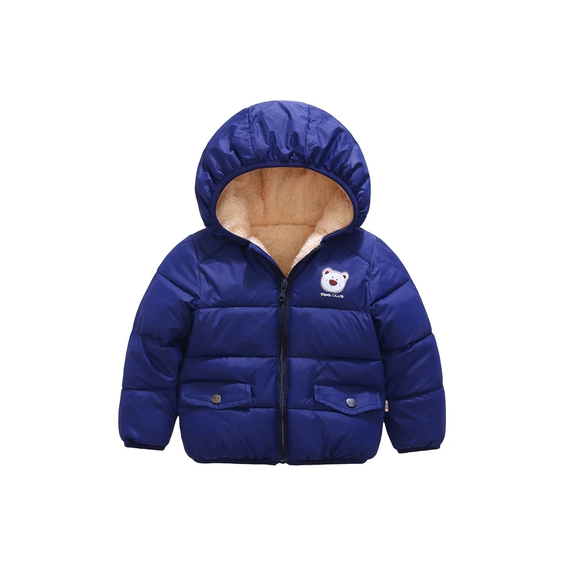 Зимние Бархатные Кашемировые Куртки и пальто Детская куртка Верхняя одежда для