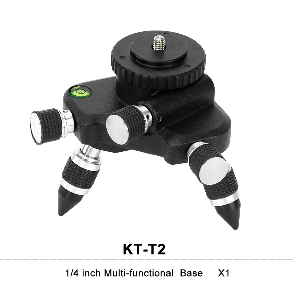 Kaitian 360 Вращающаяся база с регулировочным кронштейном для 1/4 или 5/8 дюймового интерфейса 3D 12 линий самонивелирующийся инструмент луч Лазерный уровень - Цвет: for 3D Laser Level