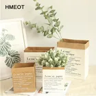 Пакет из крафт-бумаги, скандинавский букет для хранения, двойная толстая искусственная ваза для цветов, домашний декор, цветы, основное хранение сушеных цветов