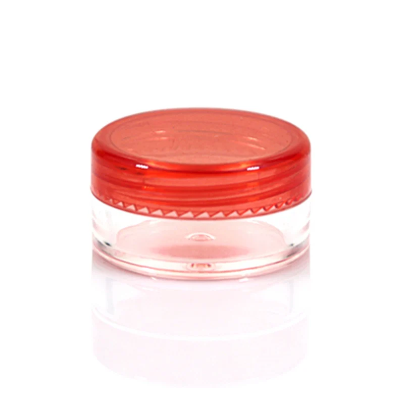 Red5pcs Косметическая сумка для хранения косметики банку 5 шт./компл. на круглые бутылки с точечной фиксацией коробка прозрачный Портативный 10 шт./компл. макияж крем Пластик нейл-арта - Цвет: Red5pcs